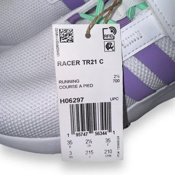 Adidas Racer TR21 J 'White Violet Fusion' H06297 Youth 3