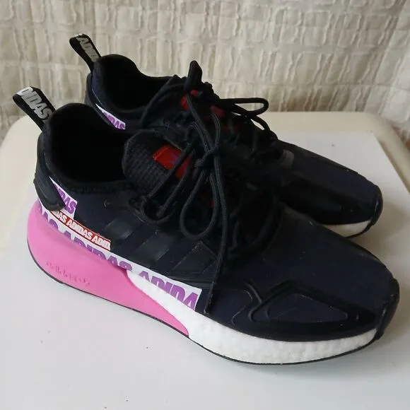 Adidas Women's Black and Pink ZX FX7050 Sneakers Shoes Trainer Sz.6.5- 7.5 /38