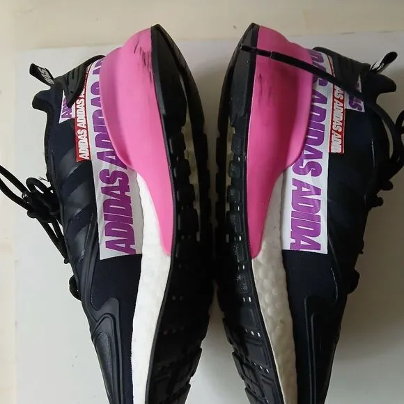 Adidas Women's Black and Pink ZX FX7050 Sneakers Shoes Trainer Sz.6.5- 7.5 /38