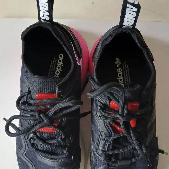 Adidas Women's Black and Pink ZX FX7050 Sneakers Shoes Trainer Sz.6.5- 7.5 /38