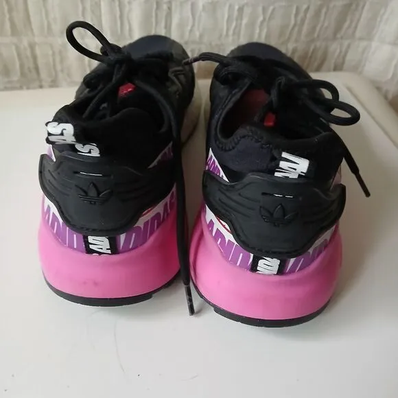 Adidas Women's Black and Pink ZX FX7050 Sneakers Shoes Trainer Sz.6.5- 7.5 /38
