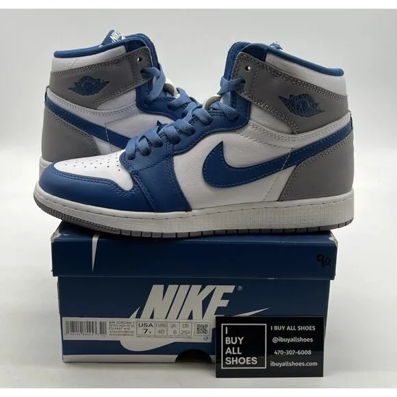 Air Jordan 1 High Retro OG UNC Shoes FD1437 Boys Size 7 Worn Once Fast Ship