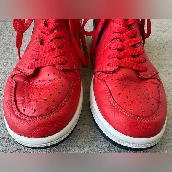 Air Jordan 1 Retro David Letterman 2016 Red Blue Sneakers Men Size 9 Authentic