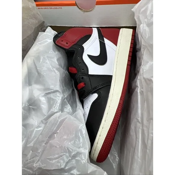 Air Jordan 1 Retro High OG Black Toe Reimagined (GS) Youth Shoes FD1437-106 6Y