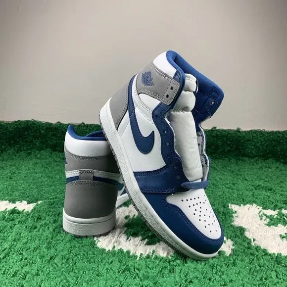 Air Jordan 1 Retro High OG True Blue Men’s Size 4 Women Size 5.5 NEW DZ5485-410