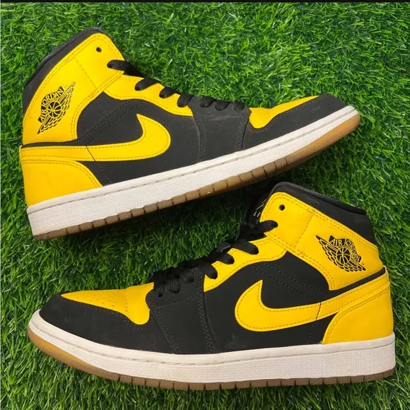 Air Jordan 1 Retro Mid New Love 2017 Yellow Black