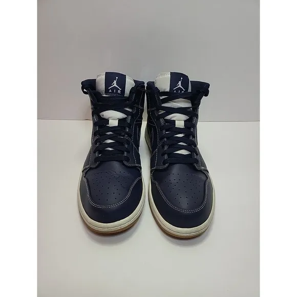 Air Jordan 1 Retro Mid Re2pect Derek Jeter Size 11 RARE! Blue White, Yankees‎