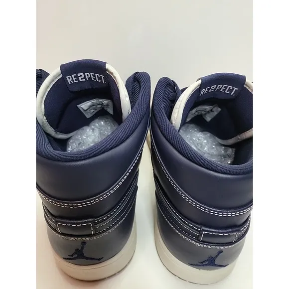 Air Jordan 1 Retro Mid Re2pect Derek Jeter Size 11 RARE! Blue White, Yankees‎
