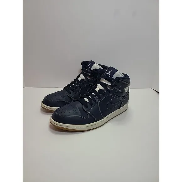Air Jordan 1 Retro Mid Re2pect Derek Jeter Size 11 RARE! Blue White, Yankees‎