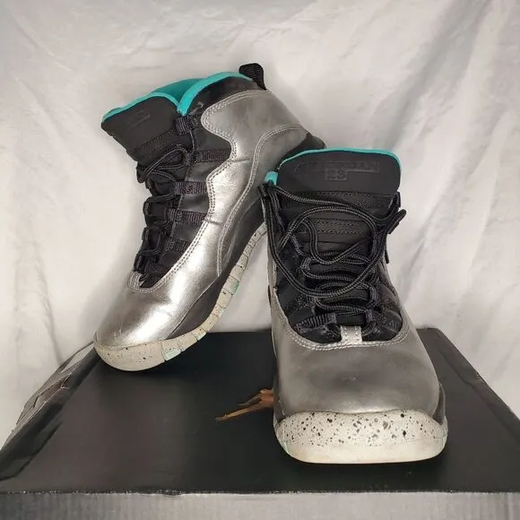 Air Jordan 10 Retro Lady Liberty Kids Shoes Sneakers Boys Size 4.5Y Space Cosmic