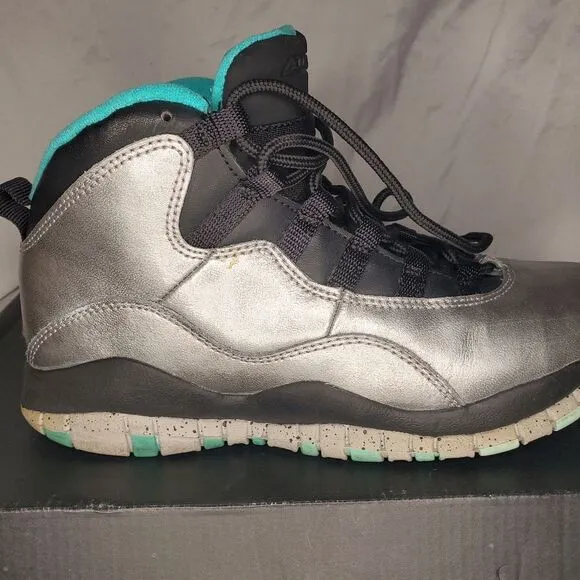 Air Jordan 10 Retro Lady Liberty Kids Shoes Sneakers Boys Size 4.5Y Space Cosmic