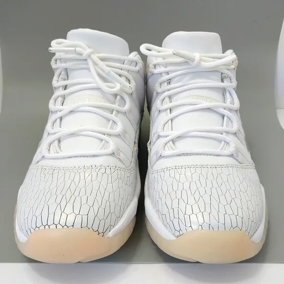 Air Jordan‎ 11 Retro Low Heiress Pure Platinum Sneakers, Size 7Y|8.5W| EUR 40