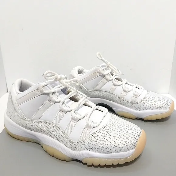 Air Jordan‎ 11 Retro Low Heiress Pure Platinum Sneakers, Size 7Y|8.5W| EUR 40