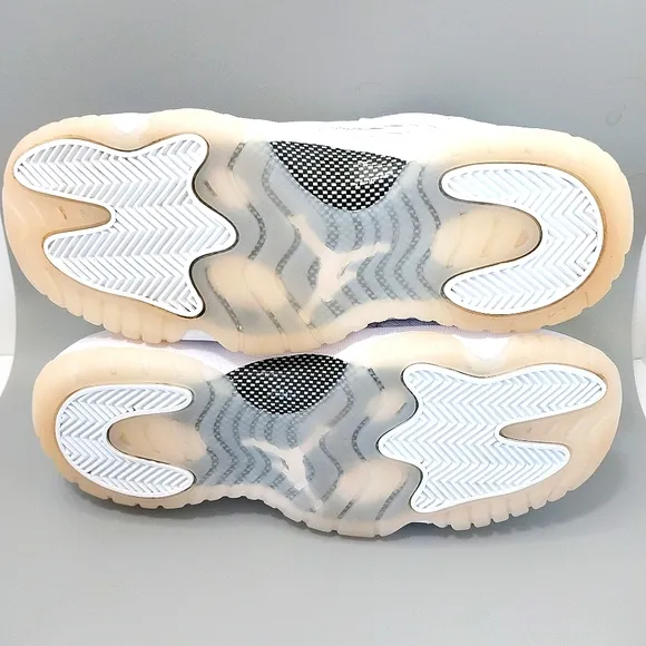 Air Jordan‎ 11 Retro Low Heiress Pure Platinum Sneakers, Size 7Y|8.5W| EUR 40