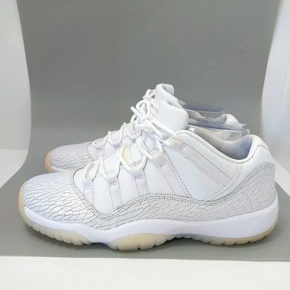 Air Jordan‎ 11 Retro Low Heiress Pure Platinum Sneakers, Size 7Y|8.5W| EUR 40