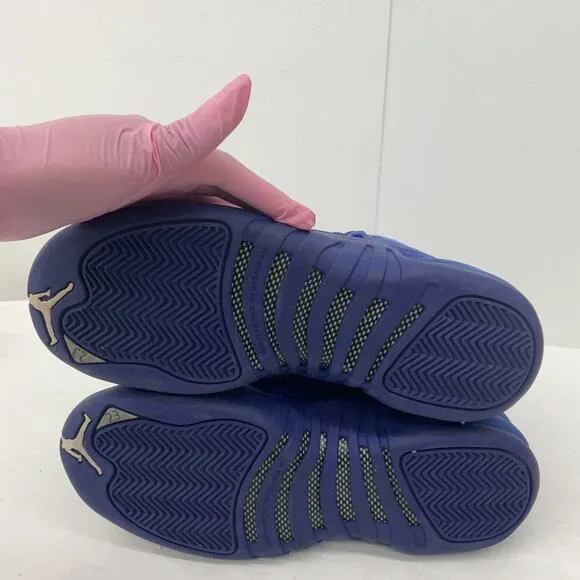 Air Jordan 12 Retro BG Deep Royal Kids Unisex Size 6Y Blue Sneakers Preowned