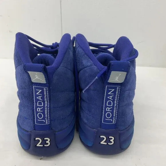 Air Jordan 12 Retro BG Deep Royal Kids Unisex Size 6Y Blue Sneakers Preowned