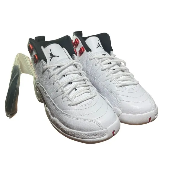 Air Jordan 12 Retro 'Twist' (GS) White Red 153265-106 Kid's 4Y / Wms 5.5 Shoes