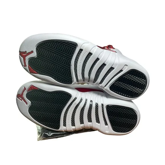 Air Jordan 12 Retro 'Twist' (GS) White Red 153265-106 Kid's 4Y / Wms 5.5 Shoes