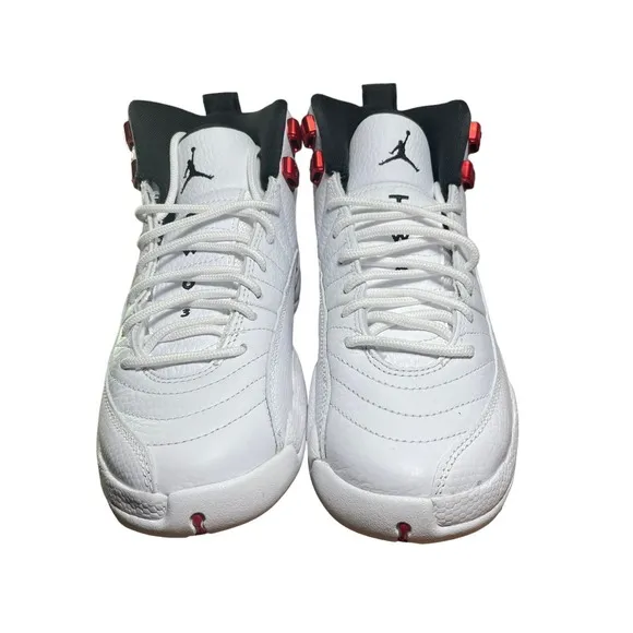 Air Jordan 12 Retro 'Twist' (GS) White Red 153265-106 Kid's 4Y / Wms 5.5 Shoes