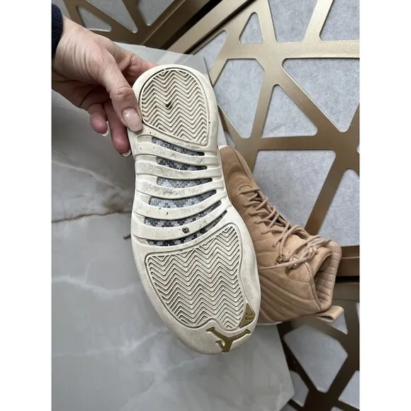 Air Jordan 12 Sz 9 Women Retro Vachetta Tan AO6068-203 Sneakers Shoes Basketball