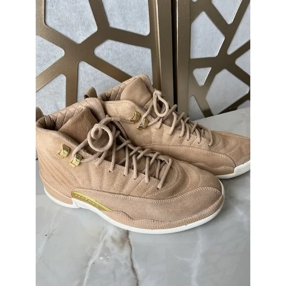 Air Jordan 12 Sz 9 Women Retro Vachetta Tan AO6068-203 Sneakers Shoes Basketball