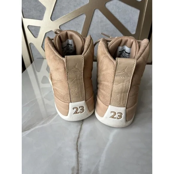 Air Jordan 12 Sz 9 Women Retro Vachetta Tan AO6068-203 Sneakers Shoes Basketball