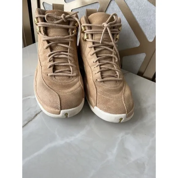 Air Jordan 12 Sz 9 Women Retro Vachetta Tan AO6068-203 Sneakers Shoes Basketball