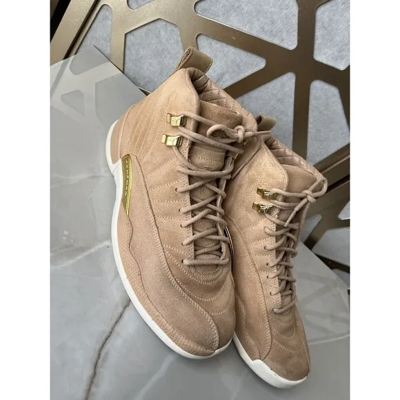 Air Jordan 12 Sz 9 Women Retro Vachetta Tan AO6068-203 Sneakers Shoes Basketball