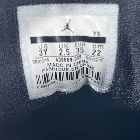 Air Jordan 13 Retro Hyper Pink Shoes Kids 3Y 439669-009 Black Nikes