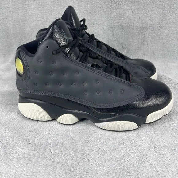 Air Jordan 13 Retro Hyper Pink Shoes Kids 3Y 439669-009 Black Nikes