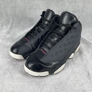Air Jordan 13 Retro Hyper Pink Shoes Kids 3Y 439669-009 Black Nikes
