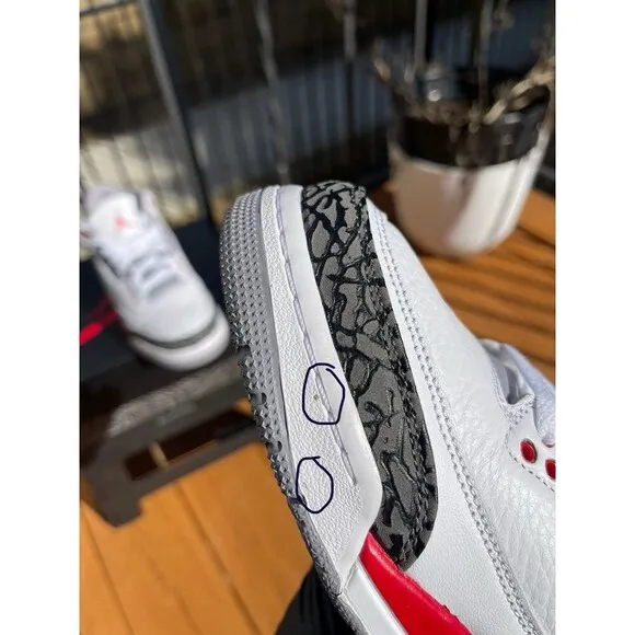 Air Jordan 3 Retro (GS) ‘Fire Red’ - Size 7Y DM0967-160 VNDS Worn 1X