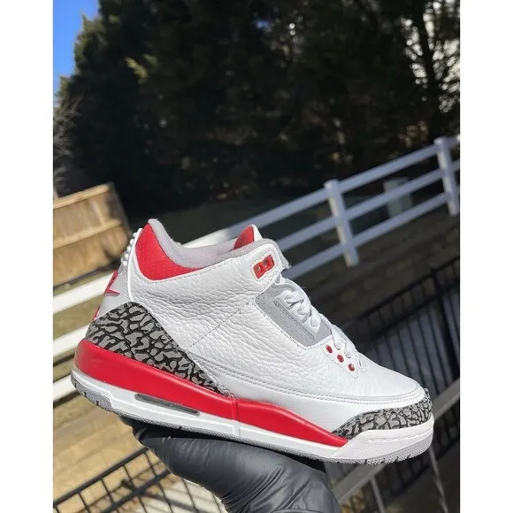 Air Jordan 3 Retro (GS) ‘Fire Red’ - Size 7Y DM0967-160 VNDS Worn 1X