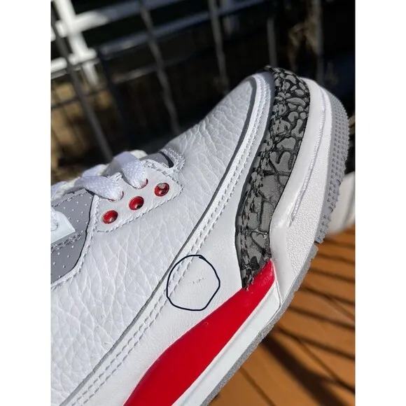 Air Jordan 3 Retro (GS) ‘Fire Red’ - Size 7Y DM0967-160 VNDS Worn 1X