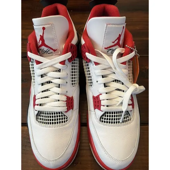 Air Jordan 4 Retro Fire Red Shoes