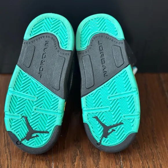 Air jordan 5 retro aqua toddler unisex