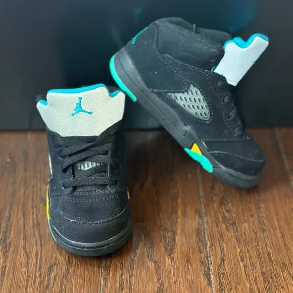 Air jordan 5 retro aqua toddler unisex