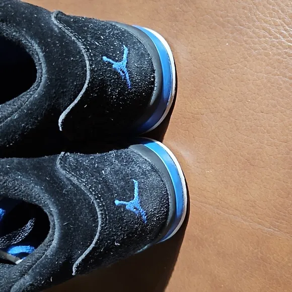 Air Jordan 5 Retro Black/Racer Blue Lace Up Sneakers Shoes Multicolor