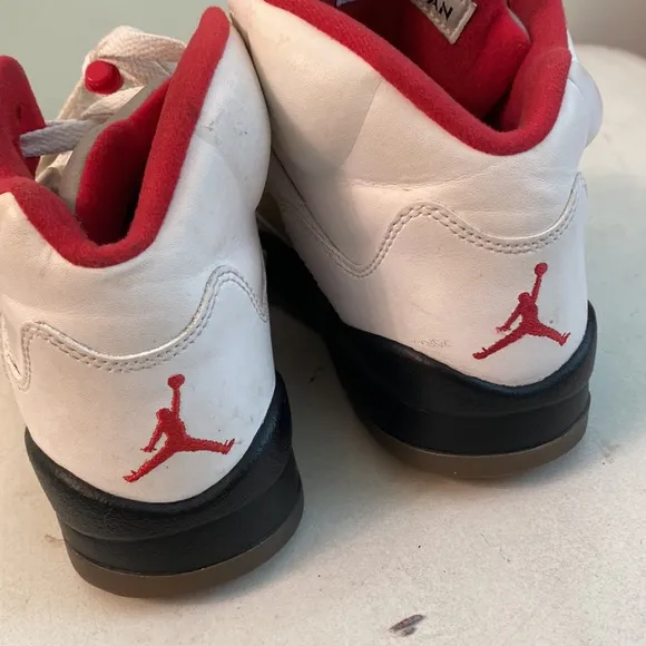 Air Jordan 5 Retro GS Fire red shoes 440888-100