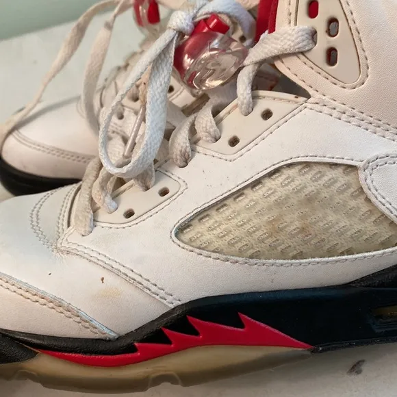 Air Jordan 5 Retro GS Fire red shoes 440888-100