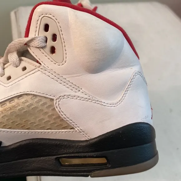 Air Jordan 5 Retro GS Fire red shoes 440888-100
