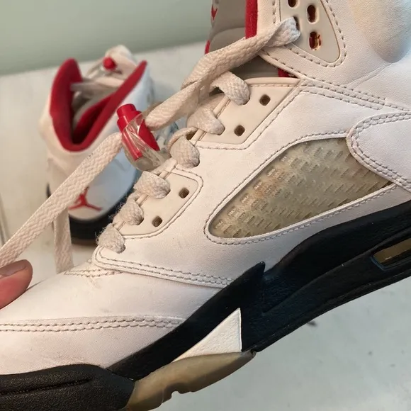 Air Jordan 5 Retro GS Fire red shoes 440888-100