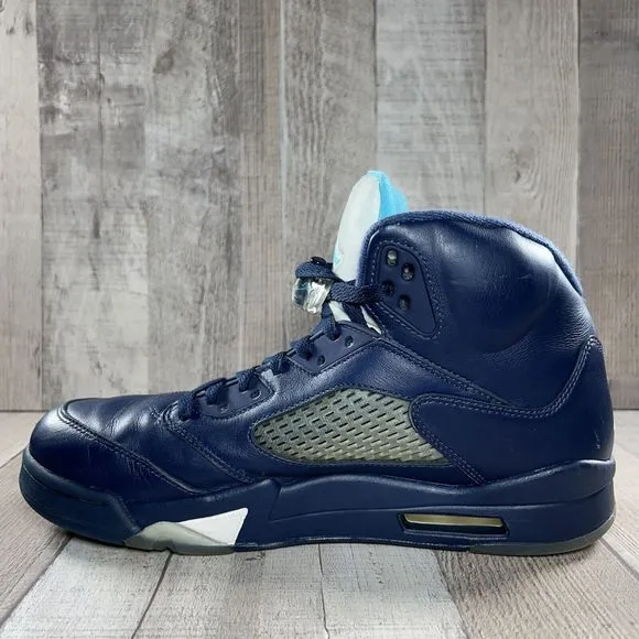 Air Jordan 5 Retro Mens Pre Grape Basketball Shoes Sneaker Midnight Blue Sz 10.5