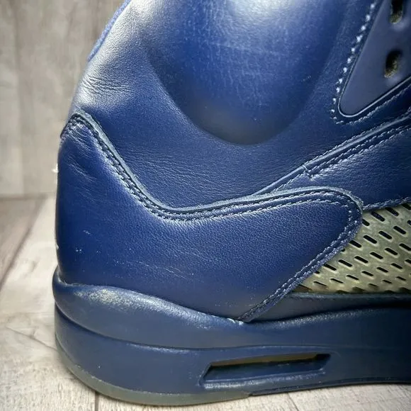 Air Jordan 5 Retro Mens Pre Grape Basketball Shoes Sneaker Midnight Blue Sz 10.5