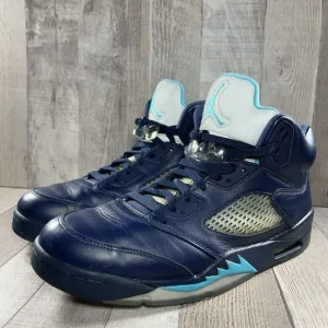 Air Jordan 5 Retro Mens Pre Grape Basketball Shoes Sneaker Midnight Blue Sz 10.5