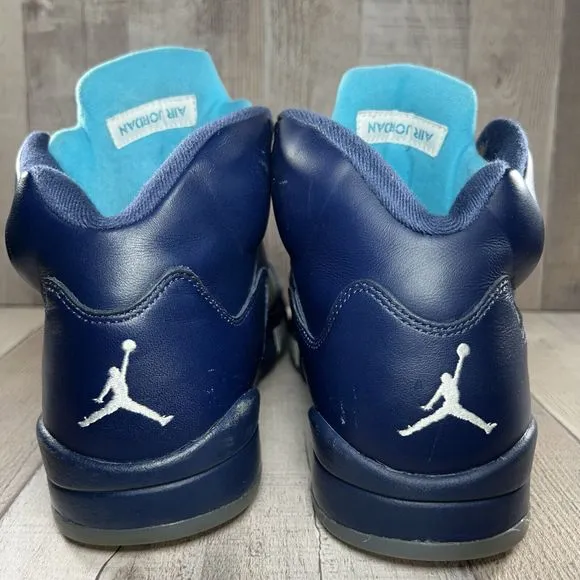 Air Jordan 5 Retro Mens Pre Grape Basketball Shoes Sneaker Midnight Blue Sz 10.5