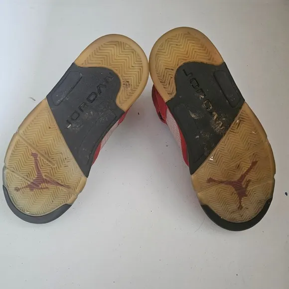 Air Jordan 5 Retro Raging Bull Red Suede Basketball Shoes 10.5