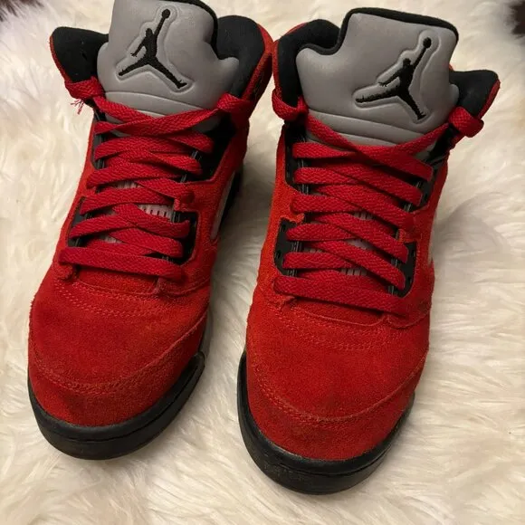 Air Jordan 5 Retro Raging Bulls Nike Sneakers Shoes Size 5Y
