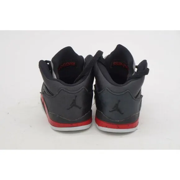 Air Jordan 5 Retro Satin Bred Black Red Basketball Shoes 440880-008 Size 5C